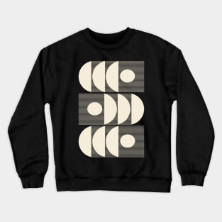 Mid Century Modern Geometric Lines and Shapes Crewneck Sweatshirt